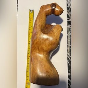 Vintage hand carved wooden hand